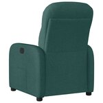 vidaXL Fauteuil inclinable Vert foncé Tissu