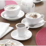 Tasses à espresso blanches 85ml - lot par 12 - olympia -  - porcelaine