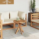 vidaXL Table basse Marron 55 x 55 x 51 cm Bois de teck solide
