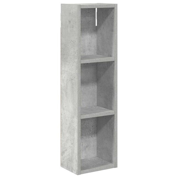 vidaXL Armoire murale de salle de bain Gris Béton 20 x 14 x 70 cm
