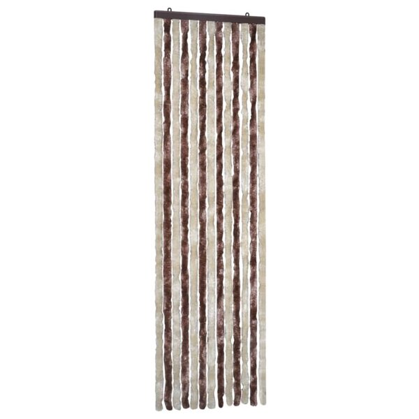 vidaXL Moustiquaire Beige et marron clair 56 x 185 cm Chenille