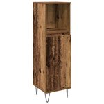 vidaXL Ensemble de meubles pour salle de bain 3 Pièces Bois Ancien