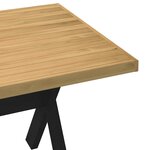 vidaXL Table à manger NOAIN pieds en forme de X 180x90x75cm massif pin