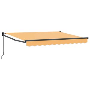 vidaXL Auvent rétractable Sable 4 x 2 m 100 Polyester et Aluminium