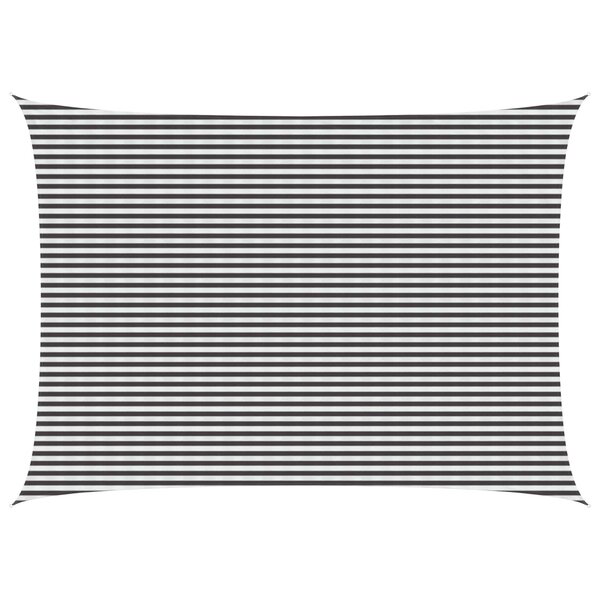 vidaXL Voile d'ombre 5 x 6 m HDPE Rectangulaire Anthracite et blanc