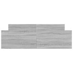 vidaXL Cadre de lit tête de lit et pied de lit sonoma gris 140x200 cm
