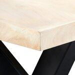 vidaXL Table à dîner Blanc 180x90x75 cm Bois de manguier massif