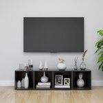 vidaXL Meuble TV gris 37x35x37 cm bois d’ingénierie