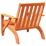vidaXL Chaises de jardin adirondack lot de 2 cire marron 75x77x77 cm