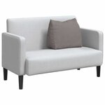 vidaXL Coussin de Dos Taupe 60 x 20 x 50 cm tissu