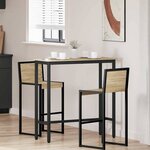 vidaXL table Chêne Sonoma 100 x 40 x 100 5 cm