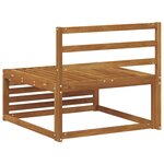 vidaXL Sofa de milieu extérieur Bois d'Acacia Massif Naturel
