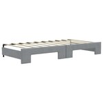 vidaXL Lit de jour avec lit gigogne et tiroirs 100x190 cm tissu