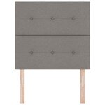 vidaXL Tête de lit LED avec des lumières à LED Taupe 90 cm Polyester