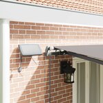 vidaXL Auvent Rétractable Gris clair 600 ×350 cm tissu