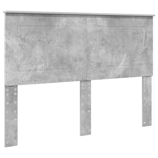 vidaXL Tête de lit Gris béton 160 cm Bois d'ingénierie