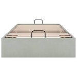 vidaXL Cadre de lit ottoman sans matelas gris clair 100x200 cm velours