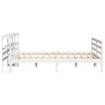vidaXL Cadre de lit sans matelas blanc 180x200 cm bois massif de pin