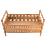Banc banquette de rangement 93 x 49 x 49 cm bois de noyer massif 02_0010743