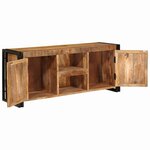 vidaXL Meuble TV Marron 120 x 30 x 50 cm Bois de manguier brut massif