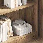 vidaXL Bibliothèque chêne artisanal 80x24x76 cm bois d'ingénierie