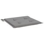vidaXL Coussins de chaise jardin lot de 6 gris 40x40x4 cm tissu oxford