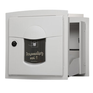 Boite aux lettres Soléa à encastrer 2 portes Blanc mat 9010M