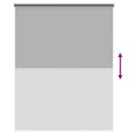 vidaXL Store enrouleur Protection UV Gris clair 200 x 140 cm Polyester