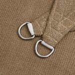 vidaXL Voile d'ombrage 160 g/m² Taupe 5x5 m PEHD