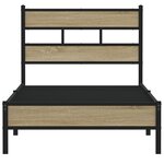 vidaXL Cadre de lit sans matelas chêne sonoma 107x200 cm