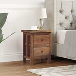 vidaXL Table de chevet bois massif d'acajou 40x30x51 cm