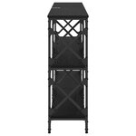vidaXL Table console Chêne noir 156 x 28 x 80 5 cm Bois d'ingénierie