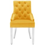 vidaXL Chaises à manger lot de 2 jaune velours