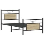 vidaXL Cadre de lit sans matelas chêne sonoma 90x200 cm