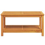 vidaXL Table d'appoint Marron 90 x 50 x 45 cm Bois d'Acacia Massif