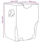 vidaXL Tabouret Bois de teck massif