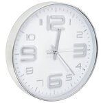 vidaXL Horloge murale 30 cm Argenté