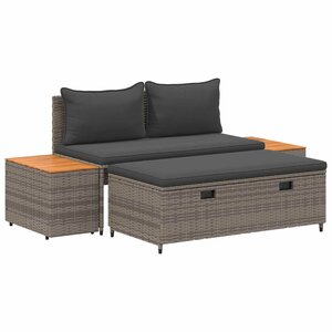 vidaXL Ensemble de canapés d'extérieur 4 -Seater 4 pc 55 x 30 x 39 cm