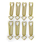 8 trombones flèches XL - doré