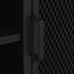 vidaXL Meuble TV Marron rustique 105x36x47 cm Métal et MDF