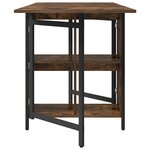 vidaXL Table à dîner 144 x 60 x 75 cm Bois d'ingénierie Chêne fumé