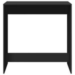 vidaXL Table de bar noir 102x50x103 5 cm bois d'ingénierie