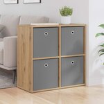 vidaXL Buffet avec tiroir Chêne artisanal 68 5 x 32 x 67 cm