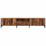 vidaXL Meuble TV avec tiroir vieux bois 200x25x44 cm bois d'ingénierie
