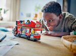 LEGO City - Bus rouge à deux étages (60407) - 5 minifigurines  étage supérieur ouvert