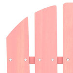 vidaXL Chaise de jardin Adirondack avec pouf bois de sapin solide rose