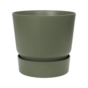ELHO Pot de fleurs rond Greenville 47 - Extérieur - Ø 47 x H 44,1 cm - Vert feuille