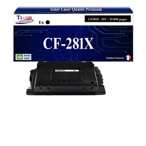 T3AZUR -Toner compatible avec HP CF281X (81X) pour HP LaserJet Enterprise LaserJet Enterprise M630z  M605dn  M605n  M605x  M606dn  M606x  M630dn  M630f  M630h