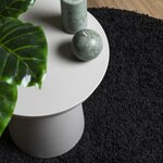 vidaXL Tapis shaggy PAMPLONA poils longs moderne noir Ø 120 cm