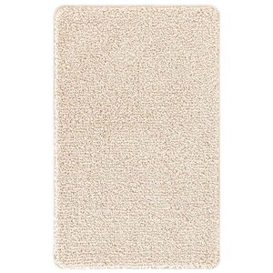 vidaXL Tapis de bain antidérapant Crème 50 x 80 cm PP
